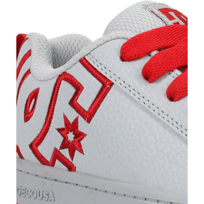Кросівки для скейтбордингу DC Court Graffik для хлопчиків (13.5 Little Kid, сірий/червоний)
