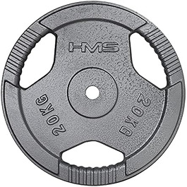 Диск для штанги HMS Hammertone 20 кг, металевий