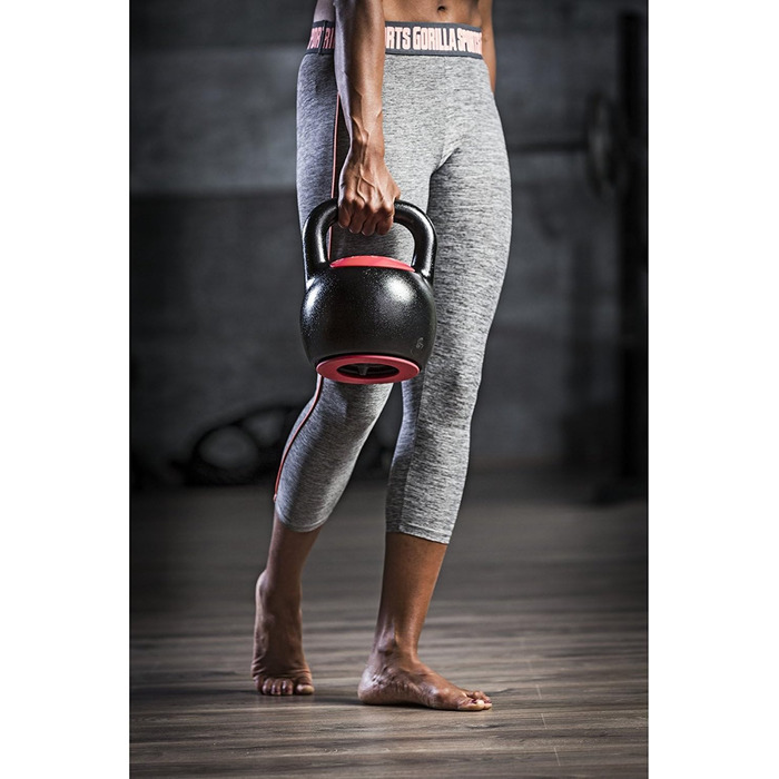 Регульована гиря GORILLA SPORTS 16 або 24 кг, чавунна, для силових тренувань