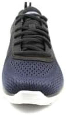Чоловічі кросівки Skechers Track Ripkent (42.5 EU, Wide Fit), темно-сині з чорною обробкою, сітчасті
