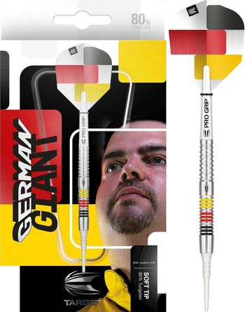 Дротики Target Darts Gabriel Clemens 80% вольфрам, 21 г, м'який наконечник, набір для дартсу