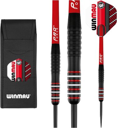 WINMAU Rookie набір латунних дротиків з крилами, стрижнями та ексклюзивною брошурою, синій, червоний, зелений