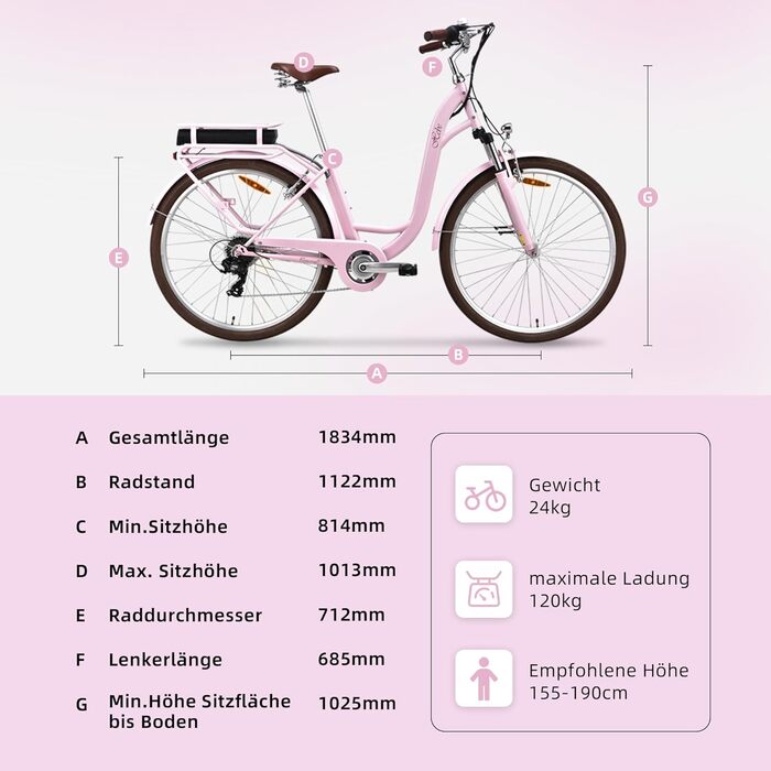 Електровелосипед VecoCraft HEBE 28