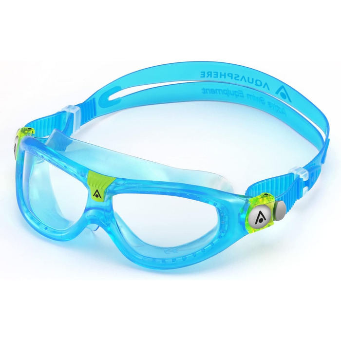 Дитяча плавальна маска Aqua Sphere Seal Kid 2 з прозорими лінзами, бірюзова