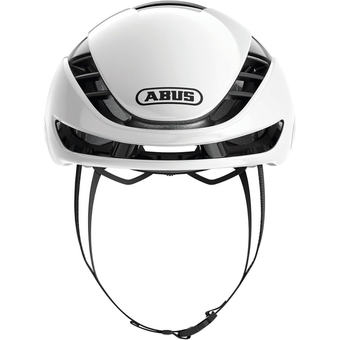 Велосипедний шолом ABUS Gamechanger 2.0 L (57-61 см), аеродинамічний, білий глянцевий, для шосейного велоспорту, високоефективний