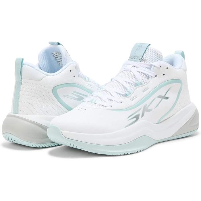 Кросівки для баскетболу Skechers League Sneaker (39.5 EU, Білий/Світло-блакитний)