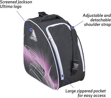 Сумка для ковзанів Jackson Ultima | Якість Olympian | Чорний/Пурпуровий, один розмір