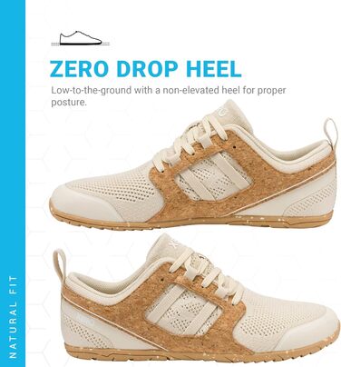 Xero Shoes Zelen: Еко-кросівки для бігу по дорогах (49.5 EU, Корковий)