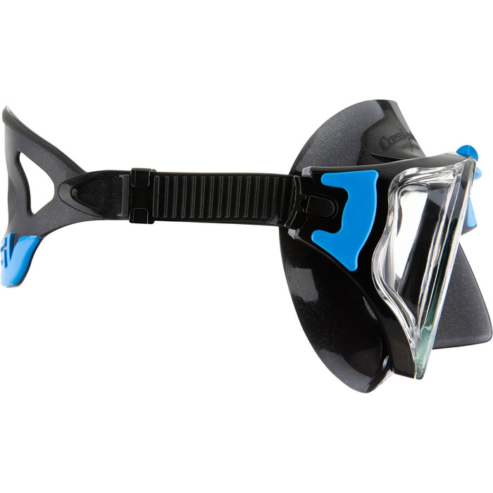 Комплект Cressi Penta Alpha: маска для снорклінгу та дайвінгу + трубка Alpha, унісекс, чорний/синій