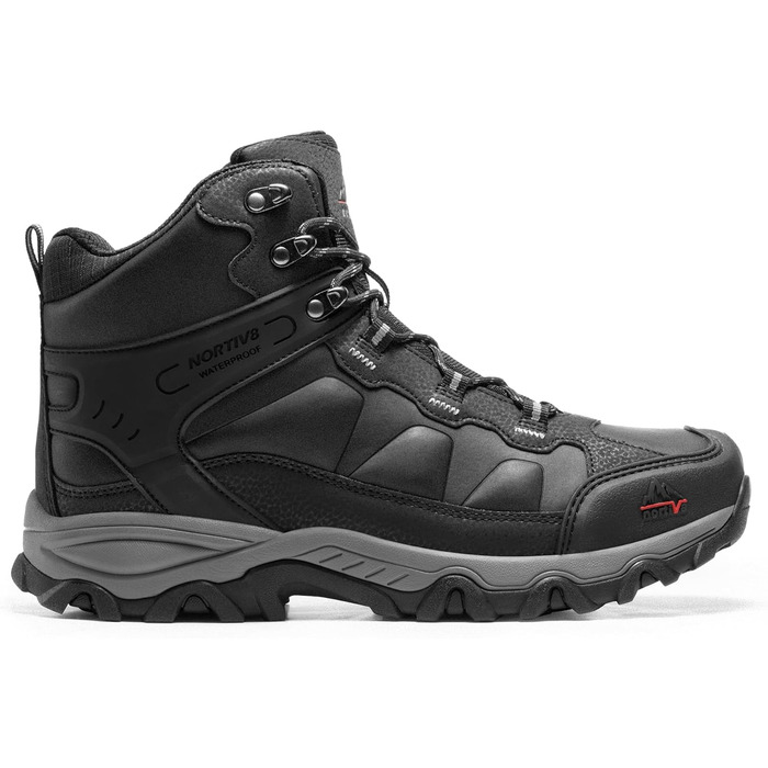 Чоловічі трекінгові черевики NORTIV 44 EU, чорні: водонепроникні, для хайкінгу, альпінізму та туризму