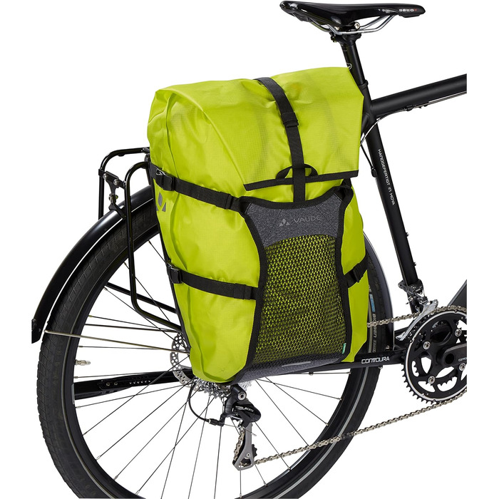Велосипедна сумка VAUDE Trailcargo, універсальний розмір, яскраво-зелена/чорна