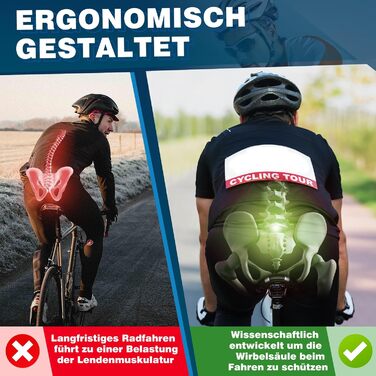 Зручний велосипедний сідло LuTuo для чоловіків та жінок, гелеве м'яке сідло, ергономічне, спортивне, для походів, з підкладкою для гірського велосипеда, шосе, BMX, MTB, City, E Bike (зелений)