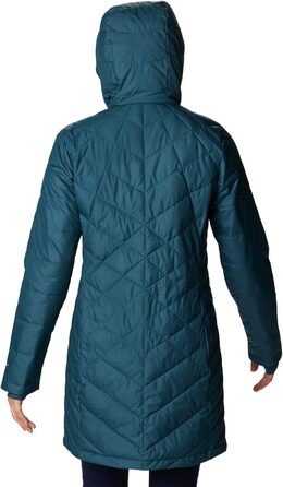 Жіноча зимова подовжена куртка з капюшоном Columbia First Generation Heavenly Long Hooded Jacket, колір Night Wave, розмір S