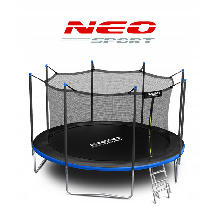 Садовий батут Neo-Sport 15ft/465см із внутрішньою сіткою та драбиною