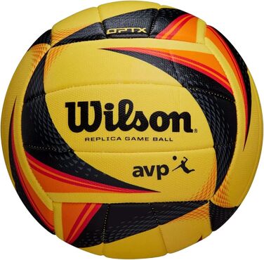 Волейбольний м'яч Wilson AVP OPTX Replica, жовтий, універсальний, для дорослих, рекреаційний