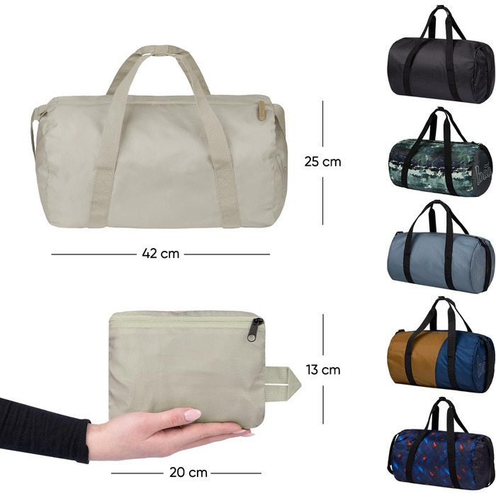 Спортивна сумка Baagl для дітей, хлопчиків та підлітків – компактна та складна сумка для подорожей, спорту, футболу, балету, школи та відпочинку, для плавання, 22 л