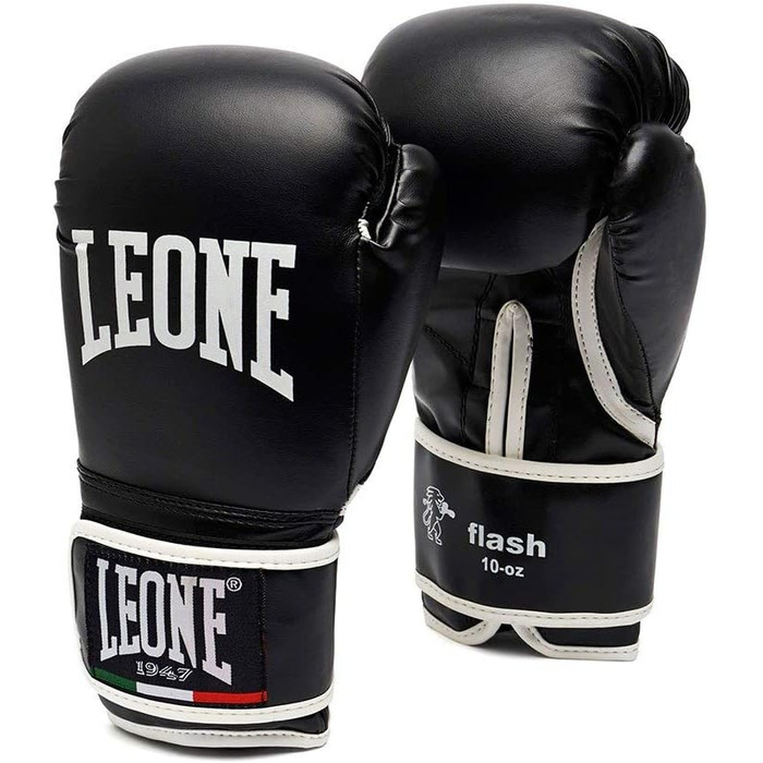 Дитячі боксерські рукавички LEONE 1947 Junior Flash, чорні, 4 OZ, GN083J, унісекс