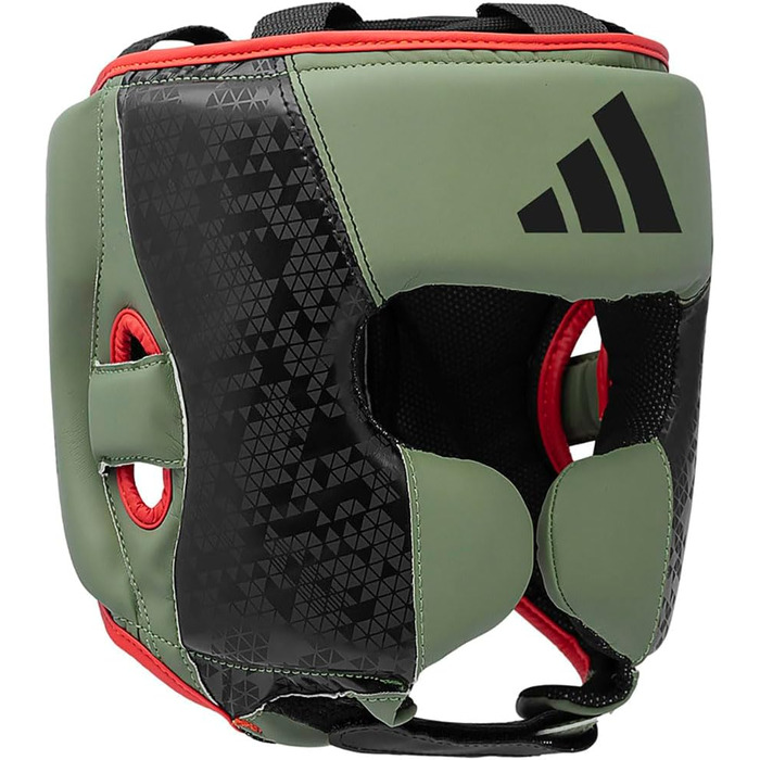 Боксерський шолом Adidas Hybrid Combat 50, захисний, чорний