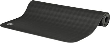 Йога-мат Bodhi ECO PRO 185x60x0,4 см, 100% натуральний каучук, екологічний, антиковзкий, професійний, для йоги та пілатесу, сланцево-сірий