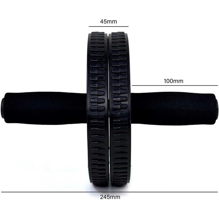 Обертове колесо для пресу OcioDual з ручкою, тренажер для дому, AB Wheel