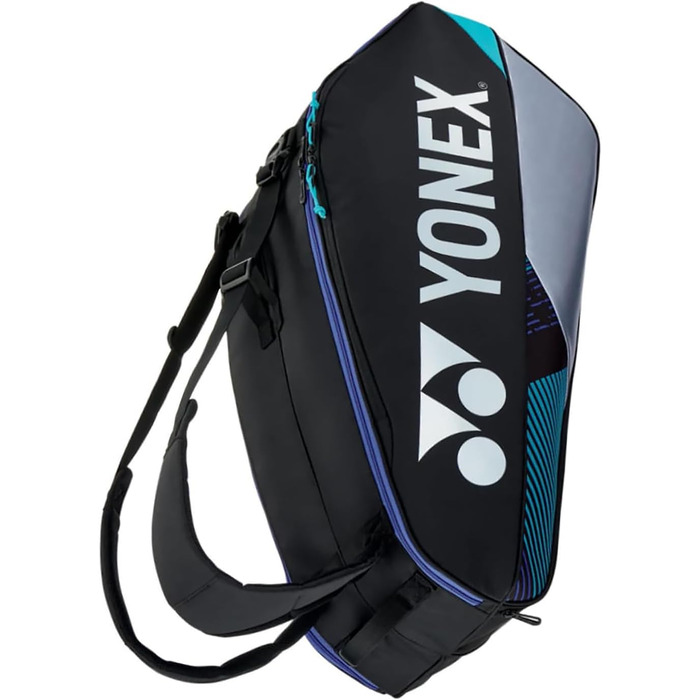 Сумка для бадмінтону Yonex Pro Racket Bag 92426 Schwarz/Silber з відділенням для взуття та функцією рюкзака