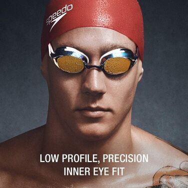 Окуляри для плавання Speedo Vanquisher EV дзеркальні, панорамні, антиблікові, з антифогом та UV-захистом, мультиколір, універсальний розмір