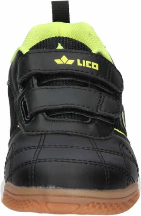 Дитячі спортивні тапочки Lico Jaime для залу (31 EU, чорний з лимонним відтінком)