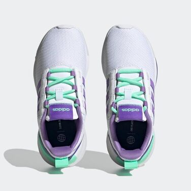 Кросівки для бігу Adidas Fortarun Unisex (36 EU, White Violet Fusion Pulse Mint)
