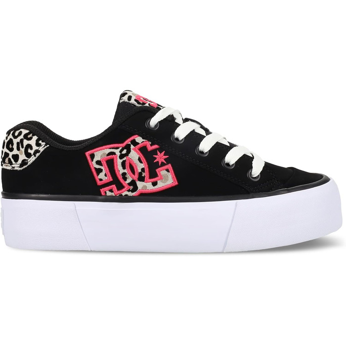 Жіночі кросівки DC Shoes Chelsea, 36 EU, чорний/рожевий леопард