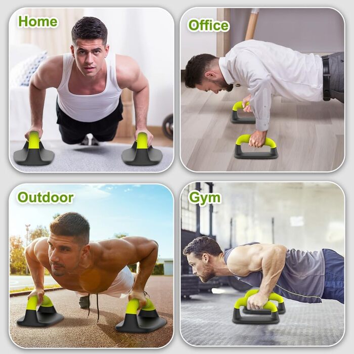 Обладнання для калістеніки: турніки для віджимань, паралелі для стійки на руках, турніки для віджимань, дошка для віджимань, тренування на підлозі, стійка на руках, силові тренування, вантажопідйомність 226 кг, темно-зелений – перфорована основа (темно-зе