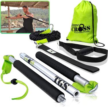 BodyCROSS Premium Rip Trainer – тренажер Rip Trainer преміум-класу, до 24 кг навантаження, студійна якість, Made in Germany