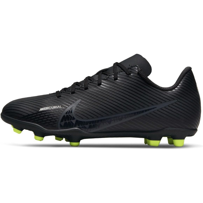 Дитячі футбольні бутси Nike Mercurial Vapor 15 Club FG/MG, 38 EU, чорний/сірий/білий/жовтий