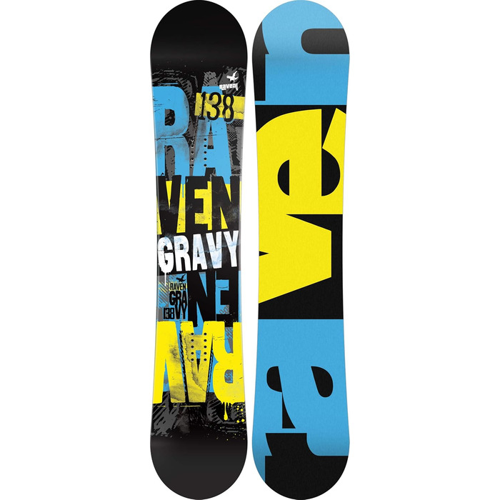Дитячий сноуборд комплект Raven Gravy 145 см з кріпленнями S/M, чорний