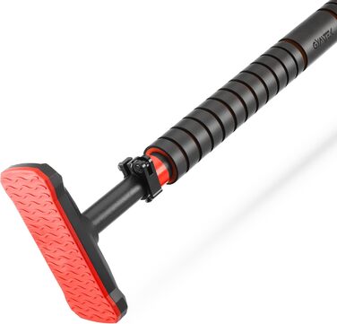 Климмувальна стійка Gymtek для дверного прорізу 70-100 см - для дому, фітнесу, силових тренувань (червона)