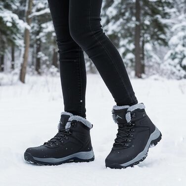 Зимові черевики для жінок CC-Los, теплі, чорні, антиковзаючі, розмір 40 EU