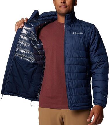 Чоловіча утеплена куртка Columbia Powder Lite II, темно-синя (Collegiate Navy), розмір L