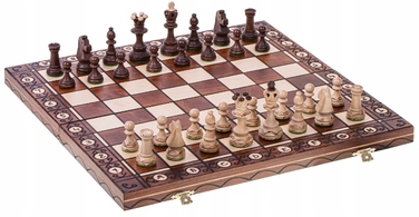 Дерев'яні шахи SQUARE Consul — 48 x 48 см