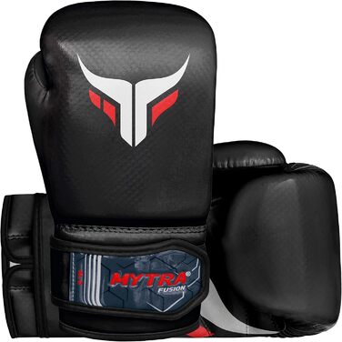 Дитячі боксерські рукавички Mytra Fusion 4 oz для тренувань, спарингів та кікбоксингу, чорні