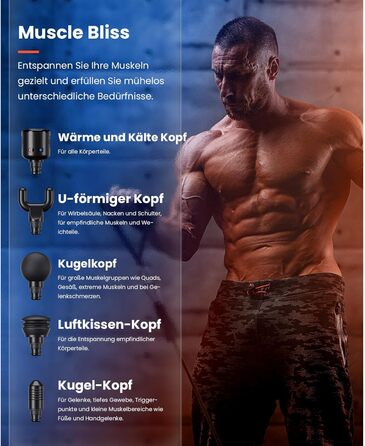 Масажер для тіла Bob and Brad C2 Pro з підігрівом та охолодженням, професійний електричний масажер для дому, фітнесу, відновлення та зняття болю (сріблястий)