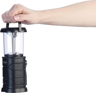 Semptec Ліхтарі для виживання Urban Survival Technology: Набір 2 шт. LED кемпінгові ліхтарі, зарядка від динамо, сонячної батареї та USB (ліхтарі-кришки, ліхтарі на ручку, power bank)