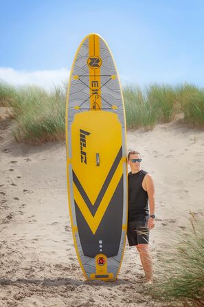 Надувна SUP-дошка Zray Evasion E11 Combo, 335 см, трансформується у каяк, жовто-сіра, для дорослих