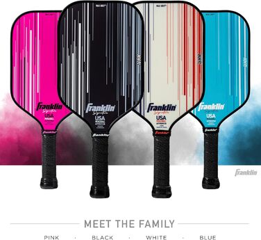 Професійна ракетка для піклболу Franklin Sports Signature Series з MaxGrit-покриттям, турнірна, затверджена USAPA, поліпропіленовий осердя 13 мм + 16 мм