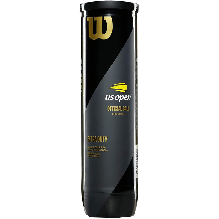 Тенісні м'ячі Wilson US Open XD для хард-корту, 4 шт, жовті
