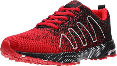 Чоловічі кросівки ASHION для бігу та занять спорту. Дихаючі, легкі, червоні, розмір 42 EU