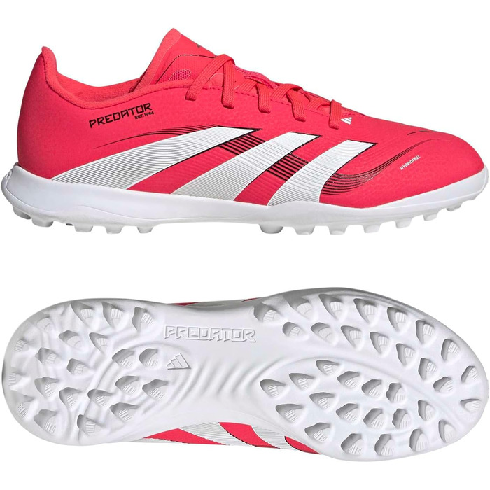 Дитячі футбольні бутси adidas Predator League Turf, унісекс (32 EU, червоний, білий, чорний)