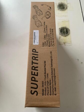 Дитячий набір для снорклінгу Supertrip Kinder: маска, трубка, ласти (скло загартоване, регульовані ласти, преміум)