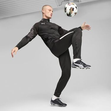 Футбольне взуття PUMA King Pro Fg/Ag, 45 EU, чорний/білий/темно-сірий