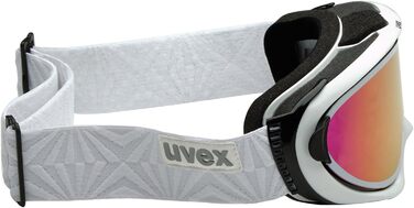 Гірськолижна маска Uvex Comanche Top унісекс, біло-рожева, універсальний розмір