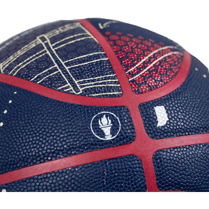 Баскетбольний м'яч Wilson NBA All-Star 2024 Indianapolis, колекційний, розмір 7, для дорослих, темно-синій