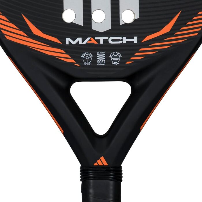 Ракетка для падел Adidas Match 2026 чорна 404г - професійна ракетка для гри в падел